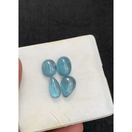 High Quality Natural Aqua Kyanite Smooth Mix Shape Cabochons Gemstone For Jewelry